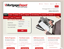 Tablet Screenshot of mortgagedepot.com